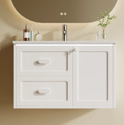Mobile lavabo sospeso 76x46x51 cm con LED sensore radar