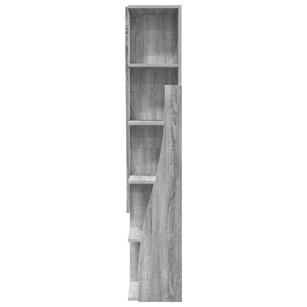 Mobile angolare Grigio Sonoma 27,5x27x140cm Legno multistrato
