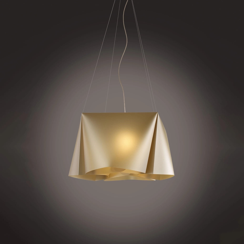 Lampadario Moderno Wanda Polilux ® New Gold E Metallo Cromo 5 Luci E27