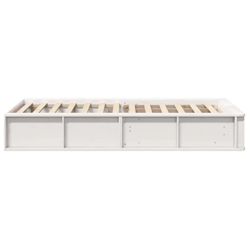 vidaXL Struttura del letto con archiviazione Bianco 90 x 190 cm legno