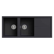 Lavello Elleci Incasso 2 vasche 116x50 Unico 500 Granitek Antracite LGU50059