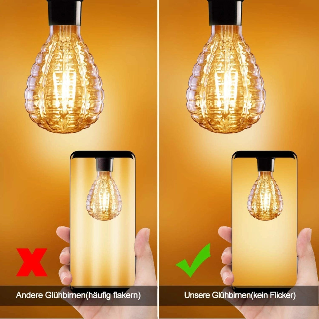 ZMH Lampadina LED E27 vintage lampadina retrò Edison bianco caldo lampadina a risparmio energetico bianco caldo