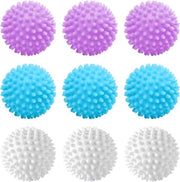 Palline di riscaldamento - Palline di riscaldamento riciclabili per asciugatrice - 9 pezzi - Wollige lavanderia - Pulizia tessuti a casa .