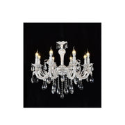 Trade Shop - Lampadario Soffitto Classico 8 Bracci Attacco E14 Vetro Effetto Cristallo A01-8 -