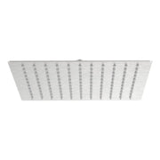 Soffione quadrato 25 x 25 cm acciaio spazzolato - serie Giove