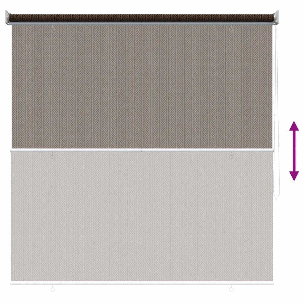 Tenda a Rullo Esterno Blocco UV 90% Marrone 140 x 140 cm HDPE 42036094
