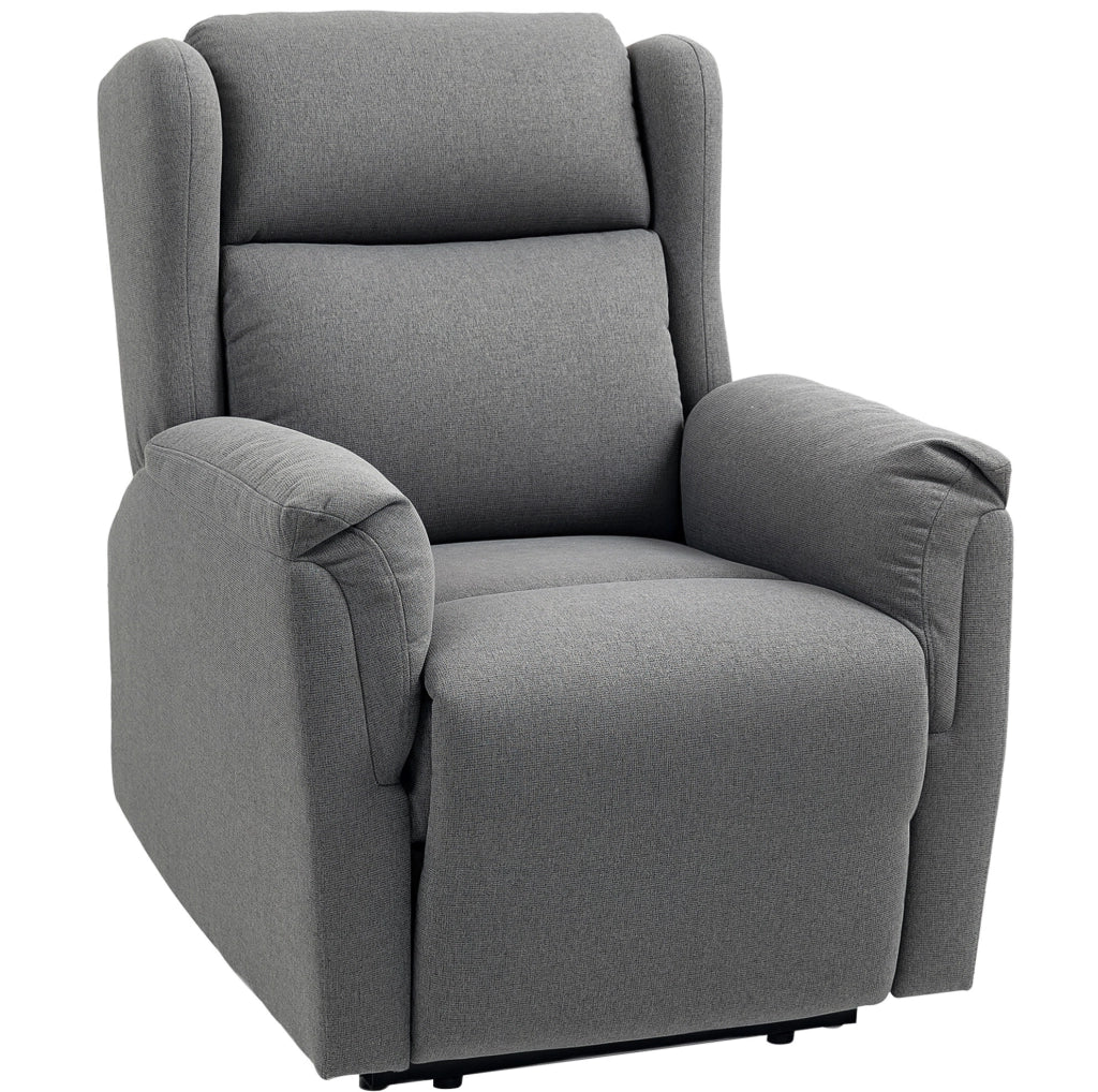 Poltrona relax reclinabile grigio scuro, 150 kg