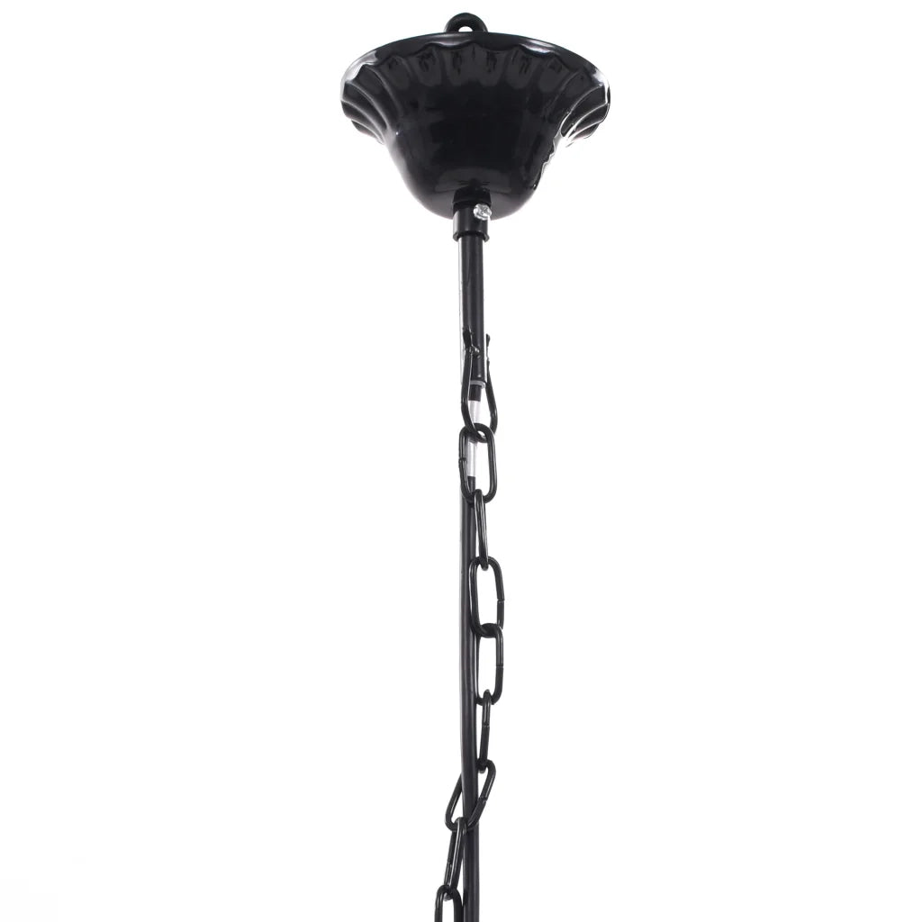 Lampadario in Cristallo con 5 Lampadine Nero CFW7591317