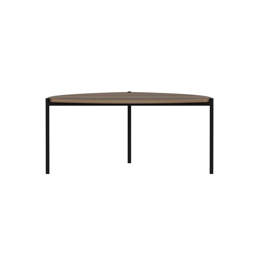 Tavolino in legno "Lenny" - 90 x 89 x 40 cm - Noce