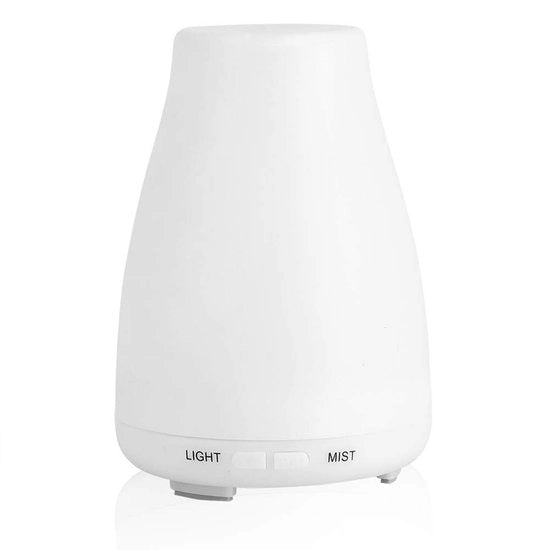 Diffusore aromaterapia 200 ml - Umidificatore - Nebulizzazione ultrasuonica - Timer regolabile - 7 colori di illuminazione ambientale - Progettazione ultra-stilizzata
