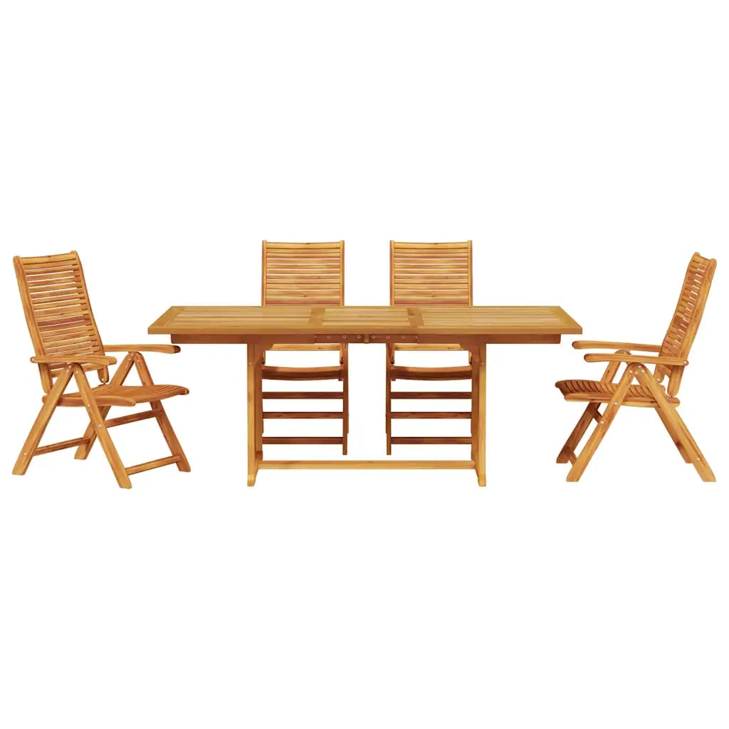 Set da Pranzo per Giardino 5 pcs Marrone 3375716