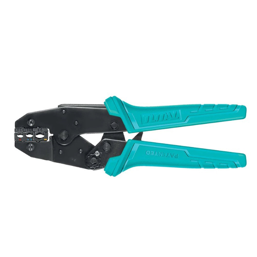 PINZA CRIMPATRICE A CRICCHETTO PER CAPICORDA ISOLATI E CONNETTORI DI TESTA TOTAL TOTTHCPJ0506