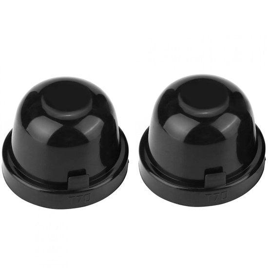 Fari LED auto - Coprimozzi per fari - Impermeabili e resistenti alla polvere - Nero - Coperture per fari - Ideali per il tuo veicolo - 2 pezzi