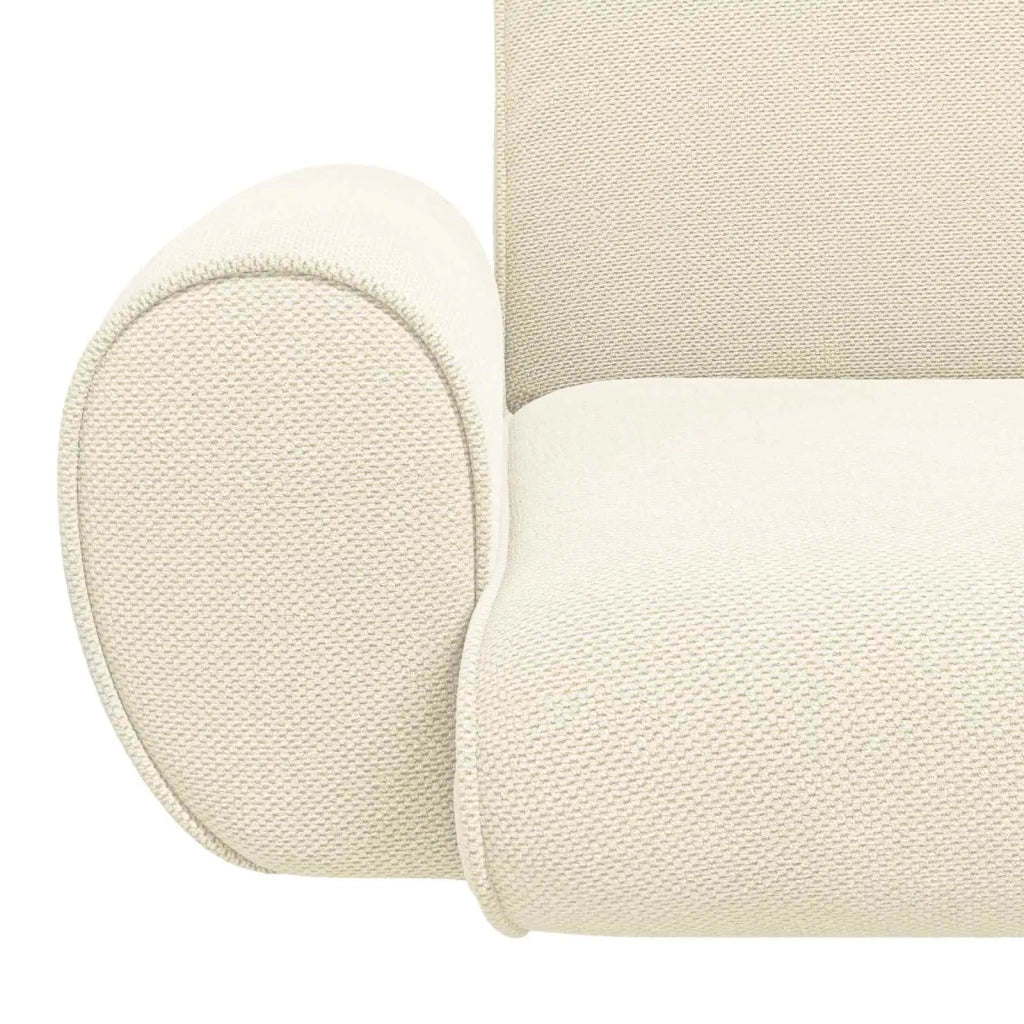 Sedia a pavimento regolabile Crema Velluto grana