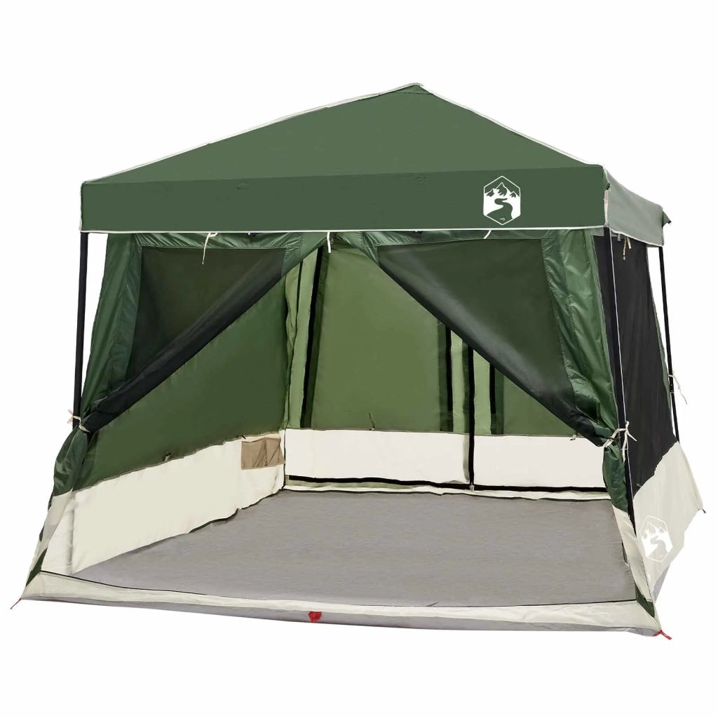 Set di Tende da Campeggio 2 pcs Verde Taffeta e Tessuto