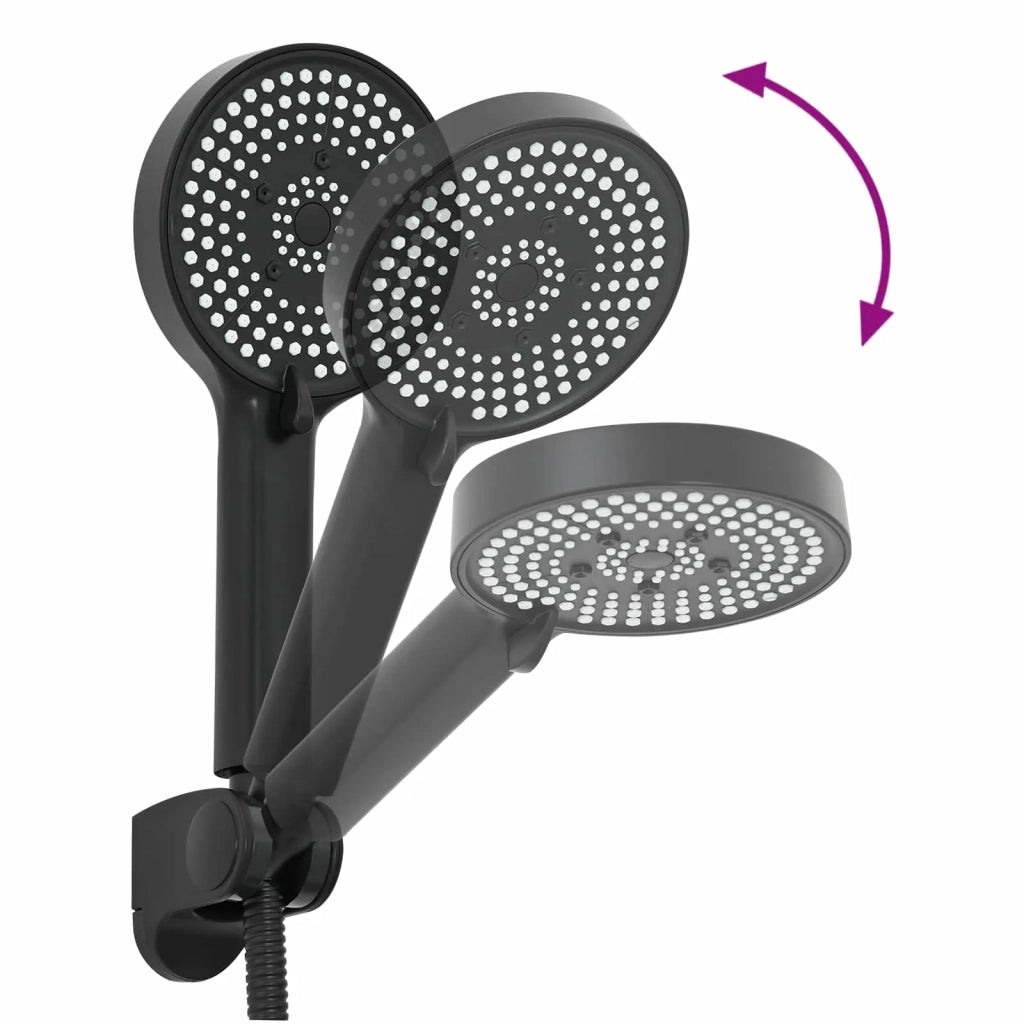 Set di doccia con soffione Nero G 1 / 2 pollici CFW3516587