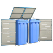 Copribidone per Spazzatura Singolo 69x77,5x112,5cm Acciaio Inox 149567