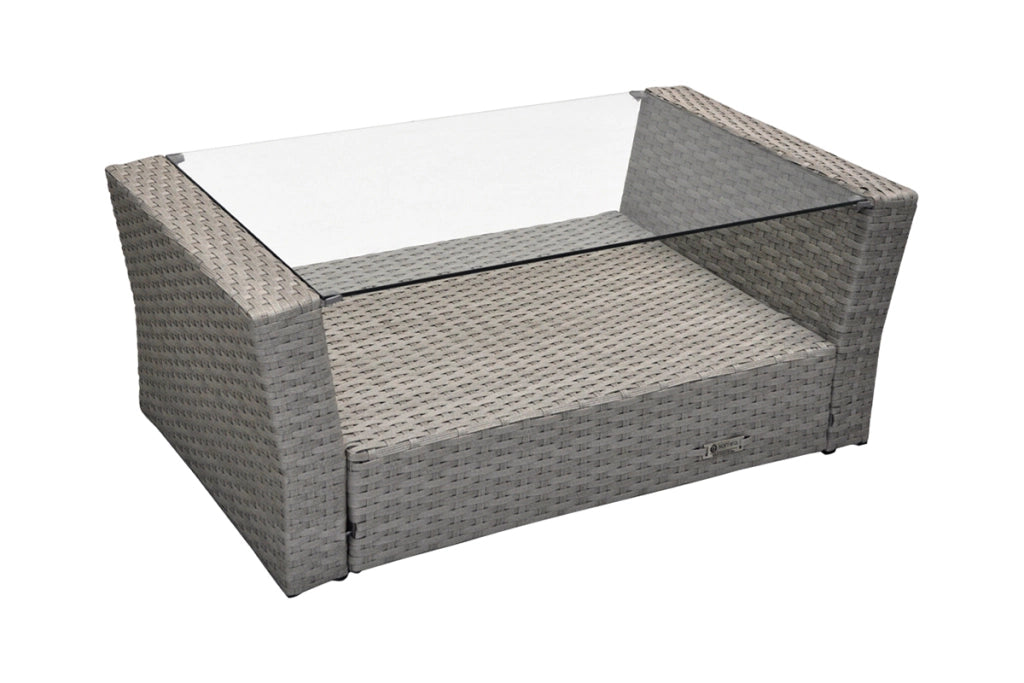 Salotto da giardino in rattan, set di divani da esterno in polyrattan tortora Aurora - RT-A03ZB