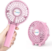 Ventilatore portatile a batterie - Ventilatore pieghevole personale per casa, ufficio, campeggio e viaggi
