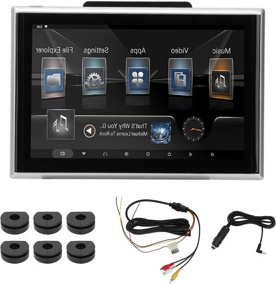Supporto Auto per Bambini con Schermo Touch HD 1920X1200 - lettore DVD portatile con Bluetooth - 2G di RAM, 16G di ROM, Android 9.0