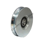 VIGOR-BLINKY Ruota per Cancelli Scorrevoli Gola V Art. 360 Diametro 120mm Acciaio Zincato 1 Cuscinetto a Sfera Portata 480 Kg