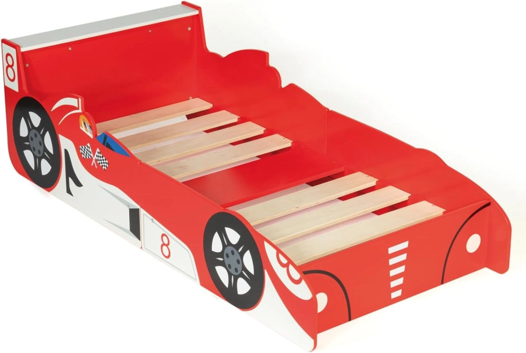 Letto per bambini formula 1 rosso 70x140 cm TEDDI