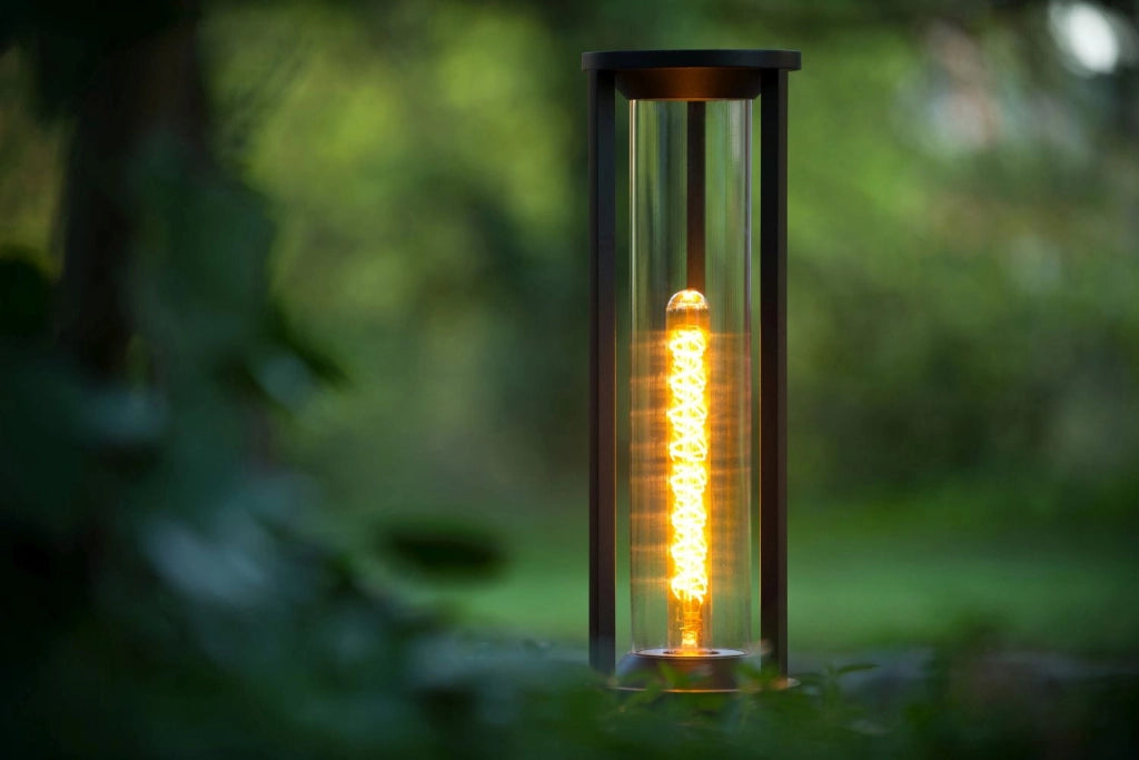 Lampada da esterno Lucide Cadix paletto E27 IP65 60W