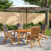 Set da pranzo da giardino 5 pezzi Naturale 3434495