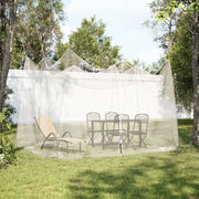 vidaXL Zanzariera per Interni Esterni 156 Rete Bianca 300x300x250 cm