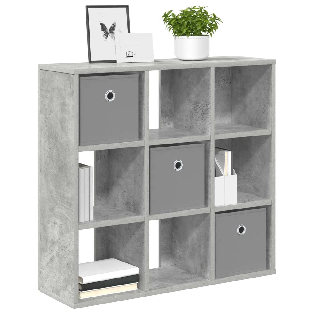 Credenza con cassetto Grigio cemento 73,5 x 24 x 69,5 cm