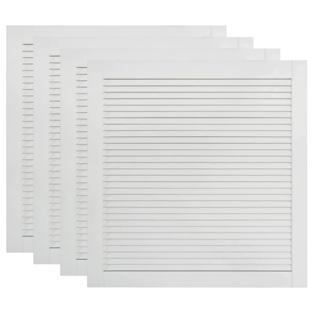 Ante a persiana a 4 pezzi legno massello di pino bianco 61,5 x 59,4 cm 02_0003931