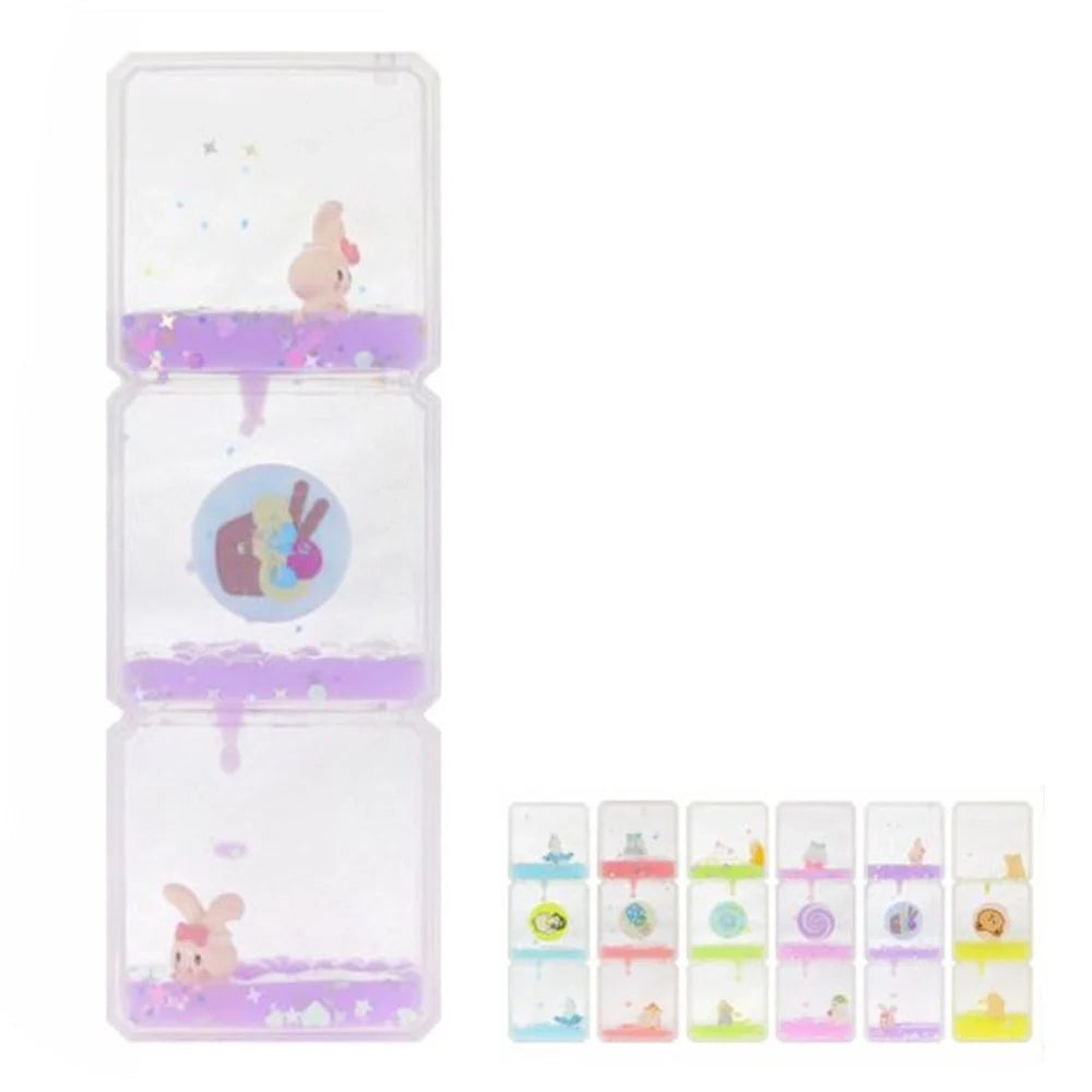 Trade Shop - Decorazione Rettangolare Forma Mulino A Vento Con Figure Clessidra Liquido Ornamenti 73794 -