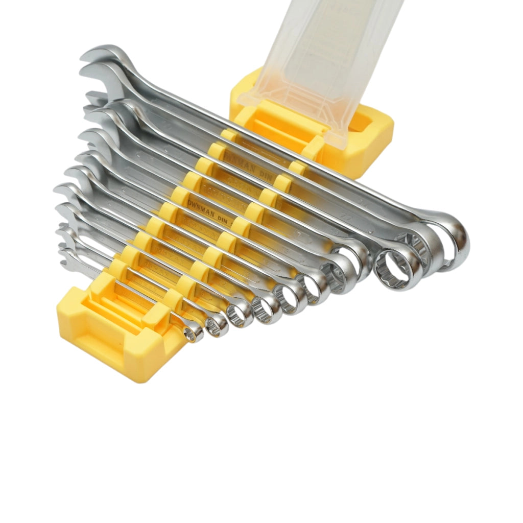 Set di chiavi combinate Crownman da 11 pezzi, acciaio al carbonio da 6-24 mm