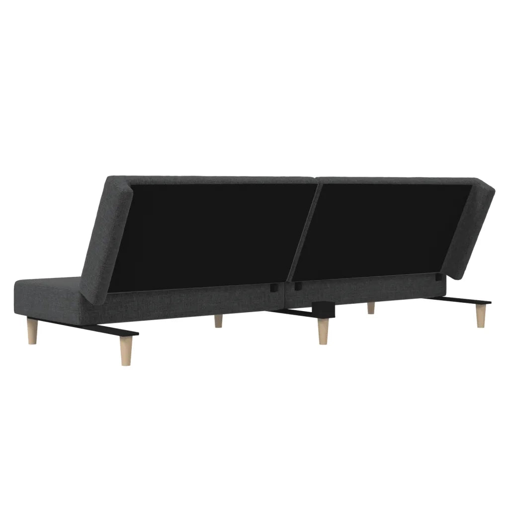 Divano Letto a 2 Posti-Sofa Letto 2 Posti-Daybed Grigio Scuro in Tessuto 827248