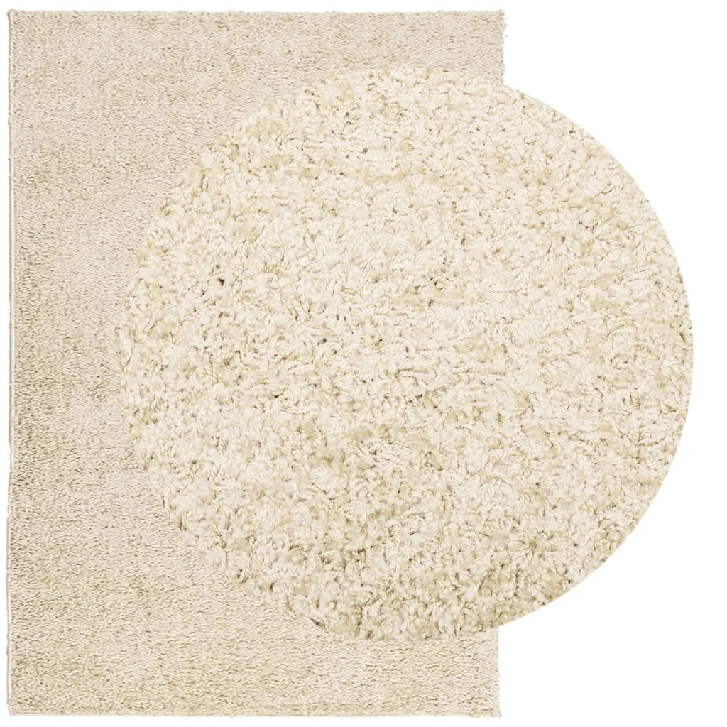 Tappeto Shaggy a Pelo Lungo Moderno Oro 160x230 cmcod mxl 90641