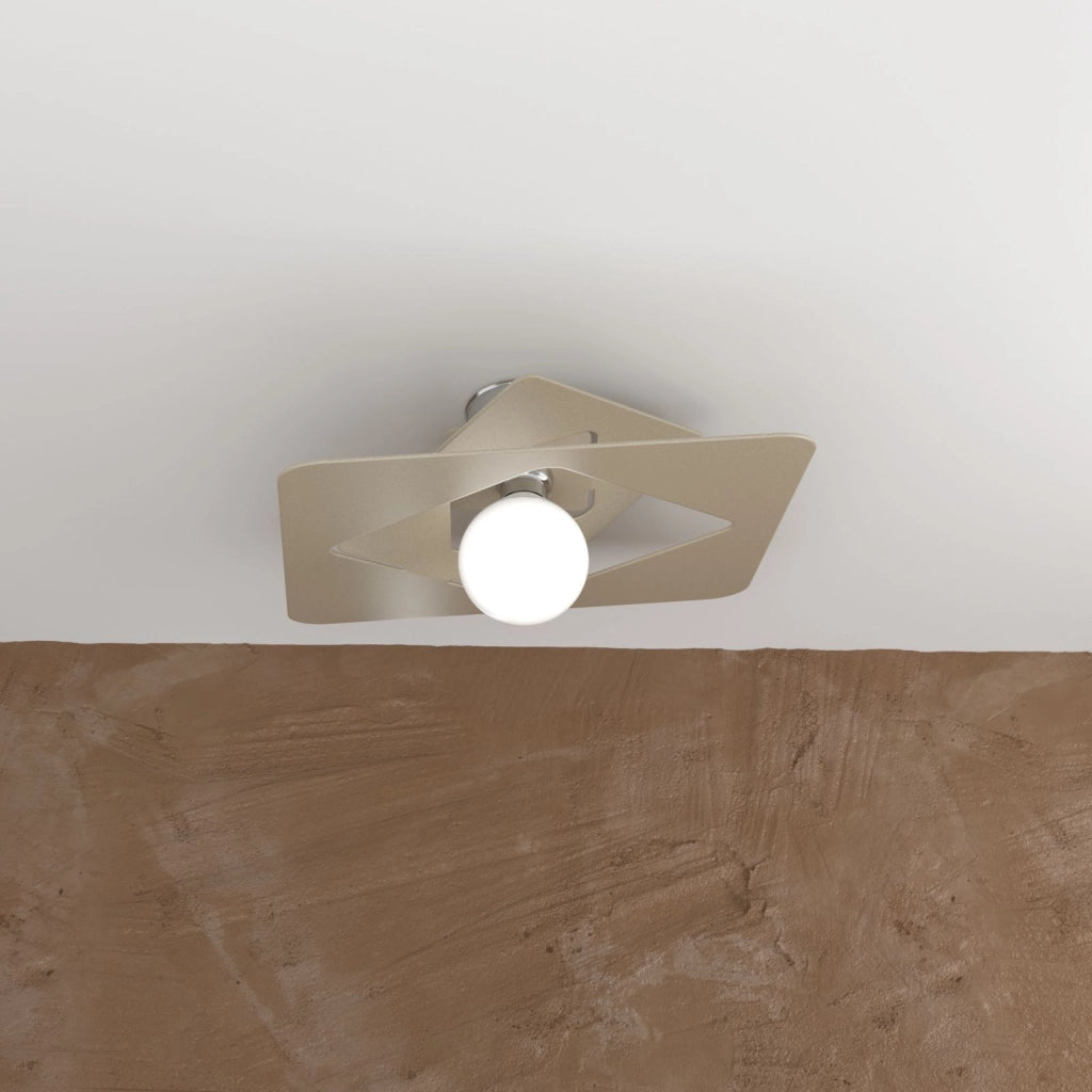 WACKY PLAFONIERA 45 CM. 1 LUCE SABBIA 1159-PL45-SA