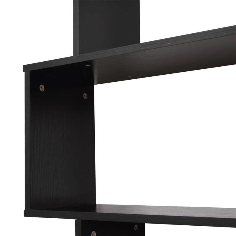LIBRERIA DI DESIGN IN LEGNO 80 X 24 X 191 CM NERO