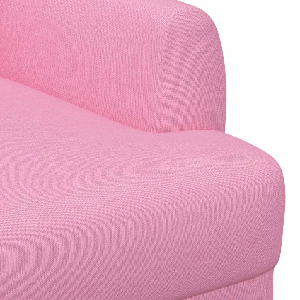 Loveseat con bottoni imbottiti Rosa 116 x 67 x 80 cm Tessuto 42041786