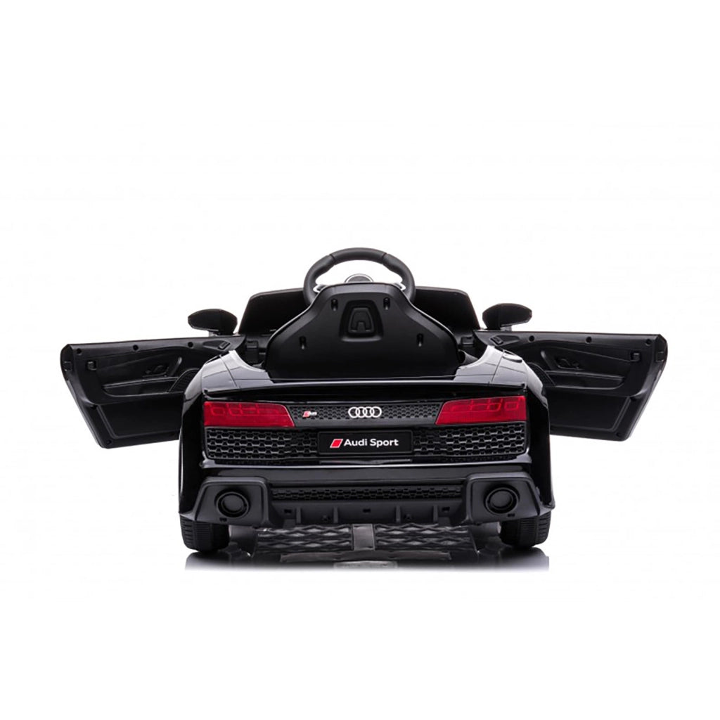 Macchina Elettrica per Bambini 12V Licenza Ufficiale Audi R8 New Spyder con Telecomando e Sedile in pelle Nero