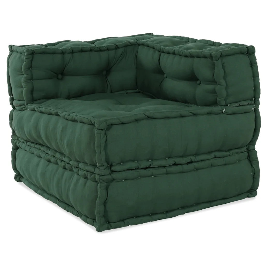 Divano Componibile Verde 70x70x54 in Tessuto 4019033
