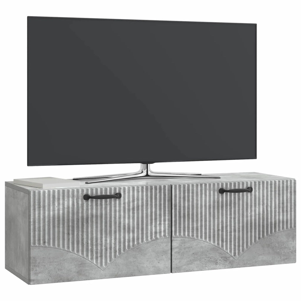 Mobile Porta TV da Muro Grigio Cemento 98 x 31 x 30 cm