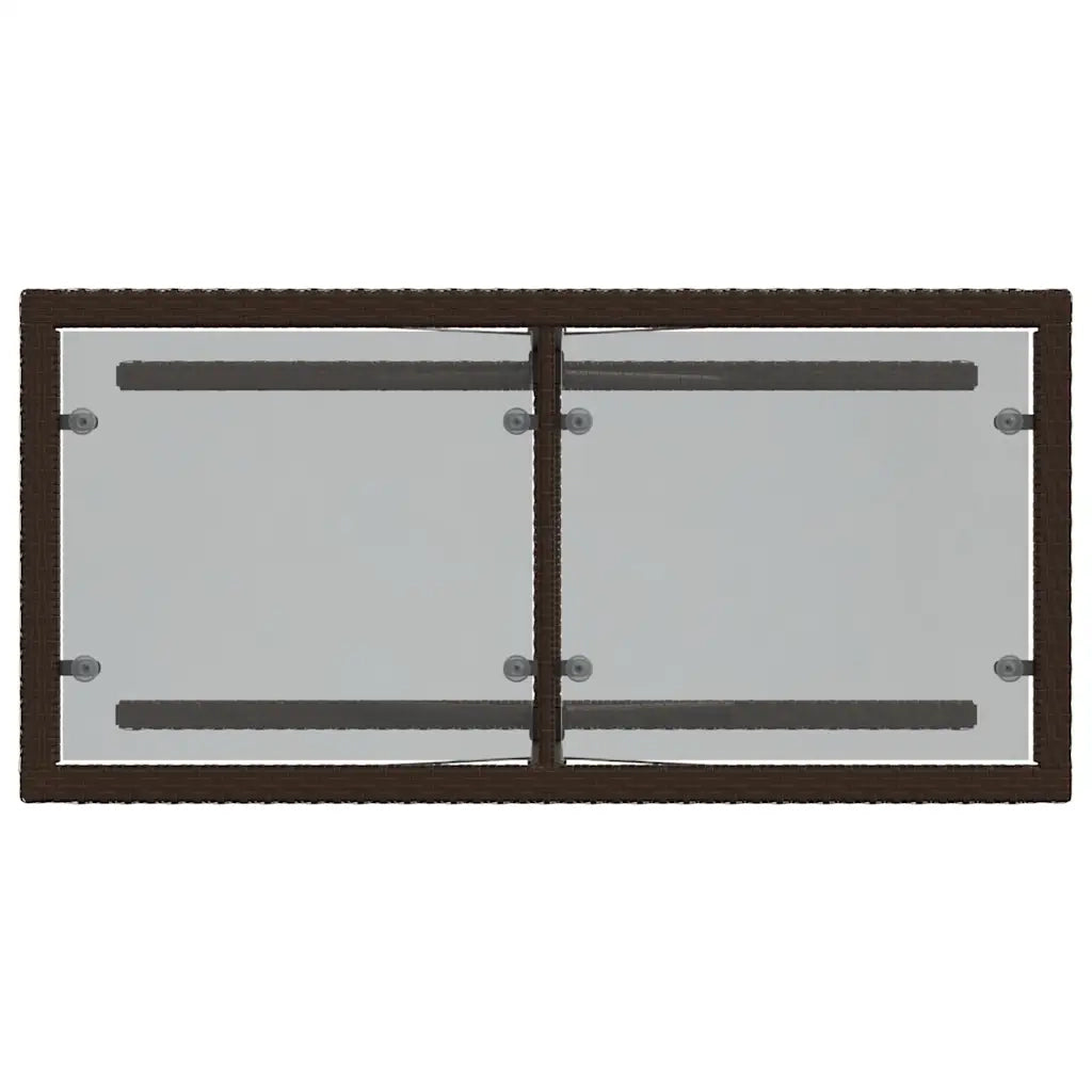 Set Bistr¨° 3 pz | Set Salotto da Giardino con Cuscini Marrone in Polyrattan