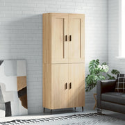 Credenza-Buffet-Armadio da cucina Rovere Sonoma 69,5x34x180 cm in Legno Multistrato 810616