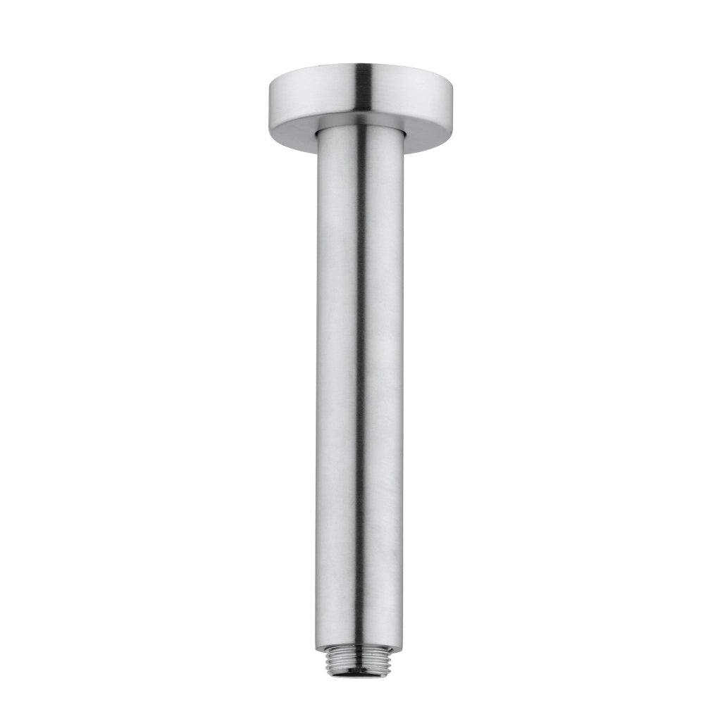 Braccio doccia a soffitto da 20 cm in acciaio inox 316L Tubico Tevere T64208 Satinato