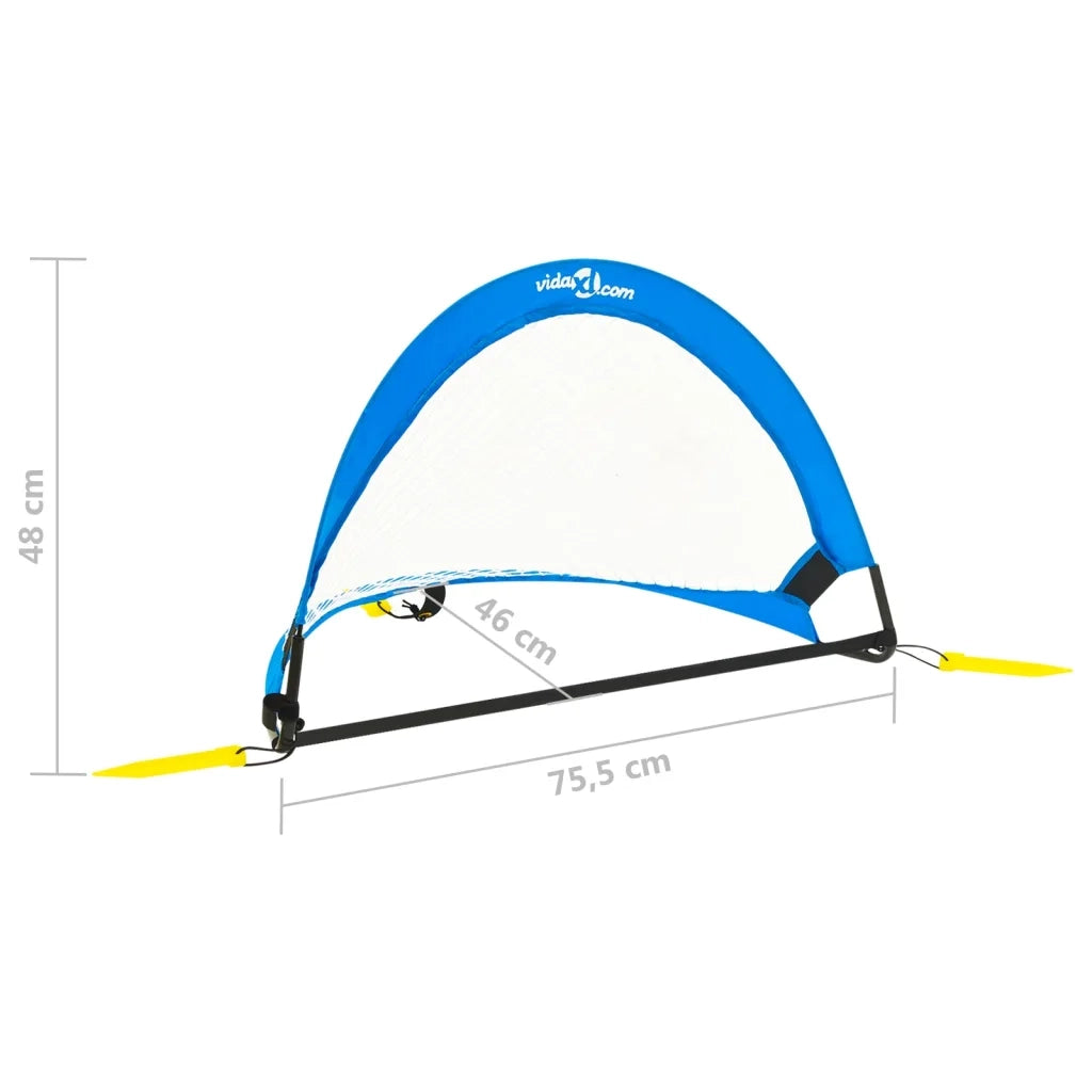 Porte da Calcio per Bambini 2 pz con Custodia 75,5x46x48 cm 93366