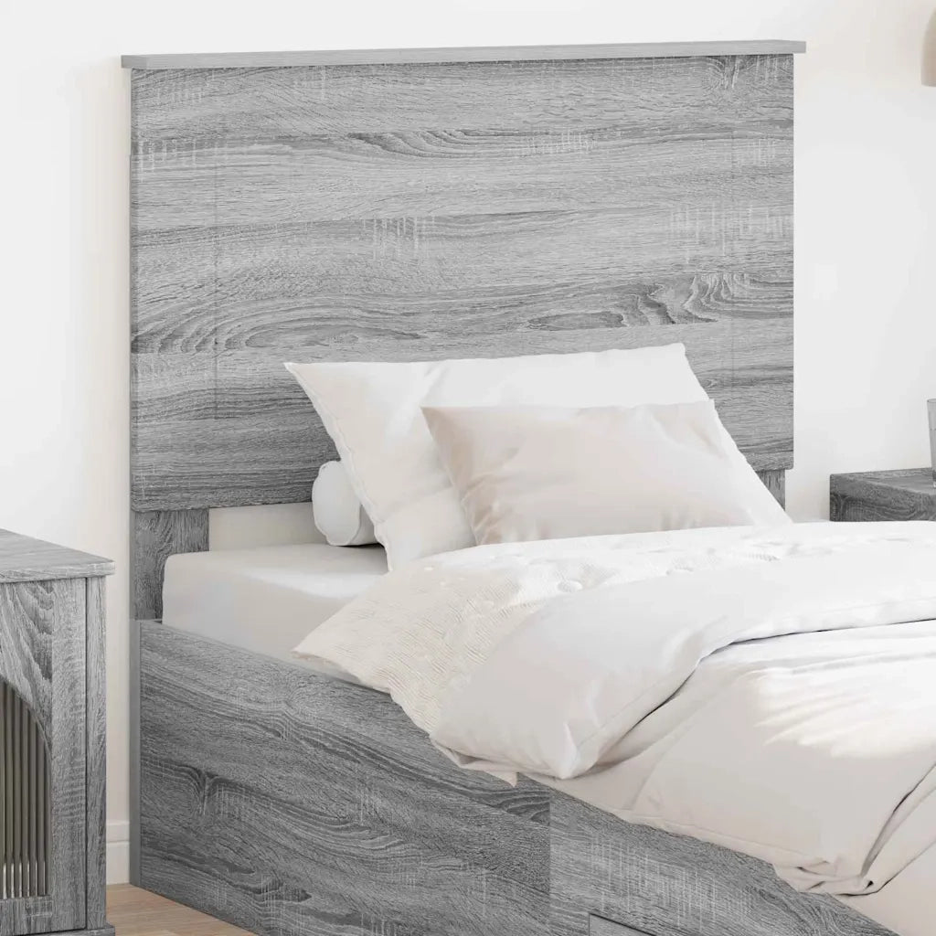 Testiera-Testata-Testiera Decorativa Grigio Sonoma 75 cm Legno multistrato 581669