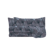 Set Lenzuola Infinity Matrimoniale Sopra Sotto e Federe in Poliestere Ginko Grey