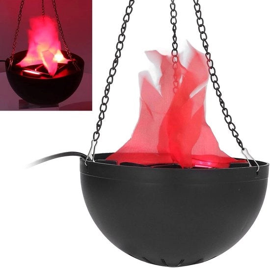 Lampada a Vapore Decorativa 3D con Effetto Fiamma Artificiale per Decorazioni di Halloween