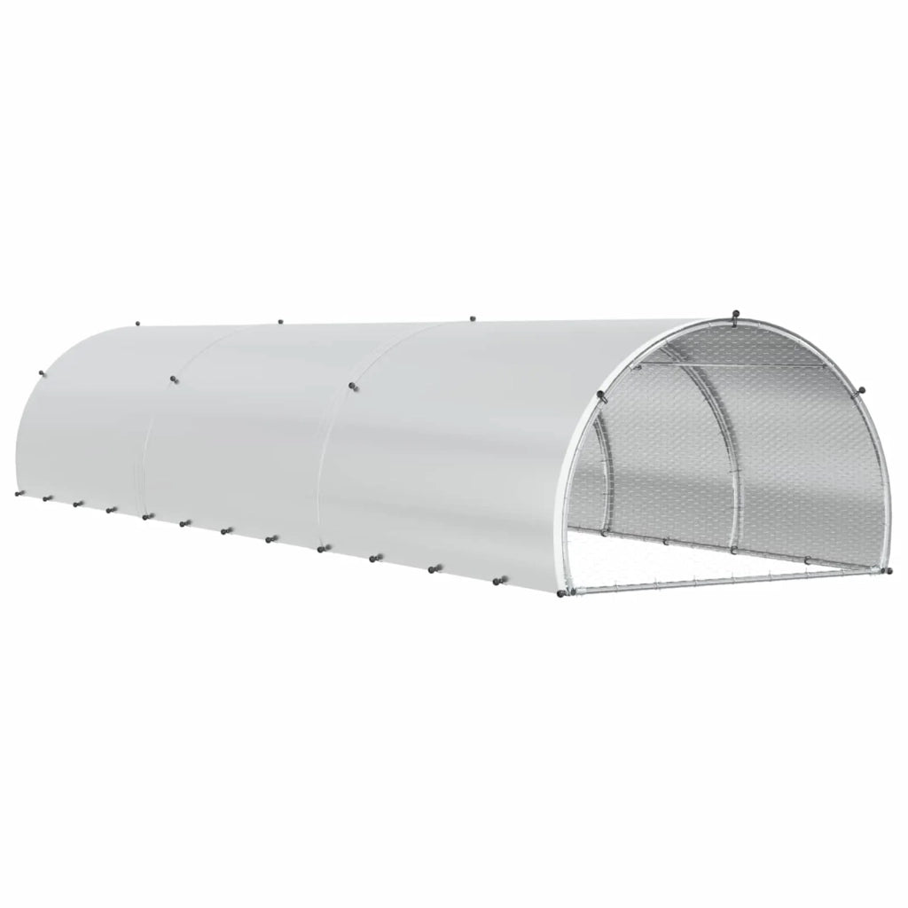 Pollaio Argento 600 x 150 x 100 cm Acciaio zincato 3434672
