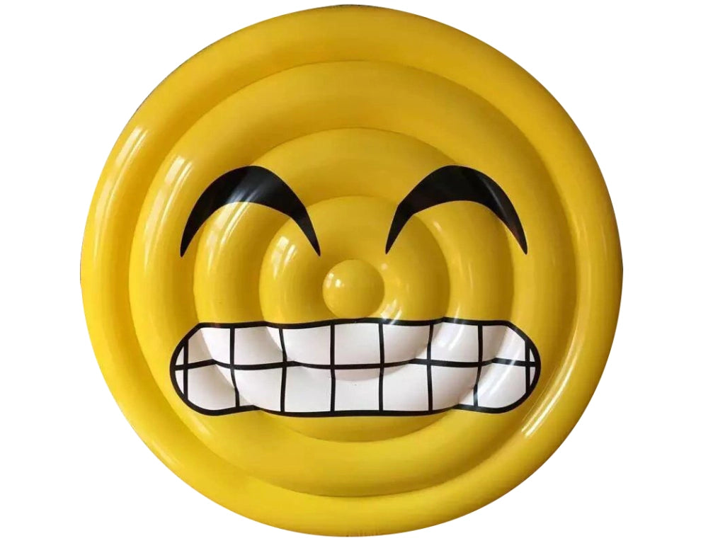 Materassino gonfiabile a forma di viso sorriso con denti Ø 150 cm Fredi Face